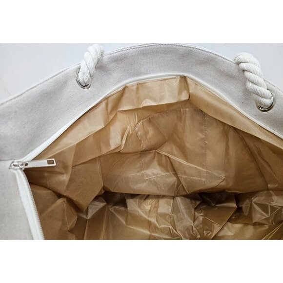 Beach Bag Women Large Beach Pool Tote Bag, Waterproof Rope Handles Zipper, NEW - Picture 3 of 6